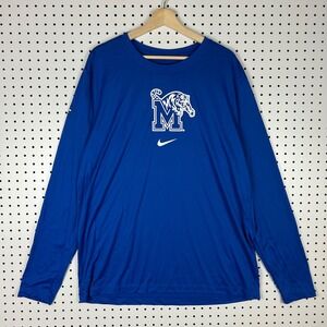 Nike Memphis Tigers XL Basketball Dri-Fit Long Sleeve Shooting Shirt 1 Cent NWT